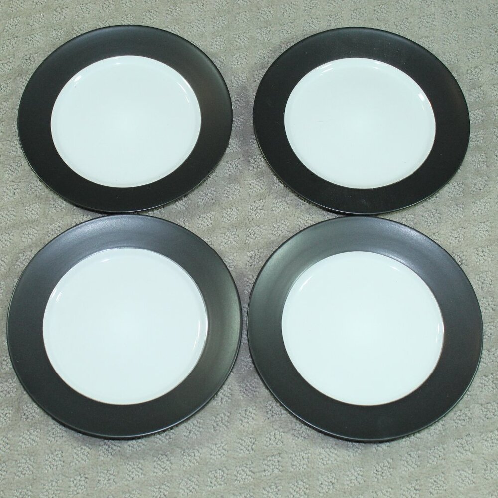 PFALTZGRAFF. SET OF 4 - HARMONY CHARCOAL - 8” SALAD PLATES